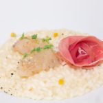 Risotto alla camomilla, rafano e prosciutto San Daniele